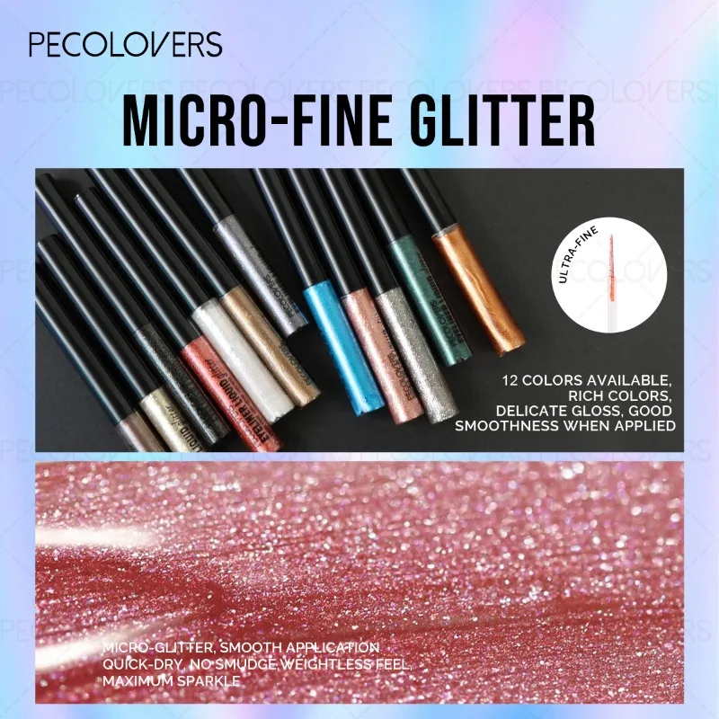 Glitter Eyeliner, Multi-color Options, Sparkly Eyeliner, Suitable for Halloween and Christmas Makeup
