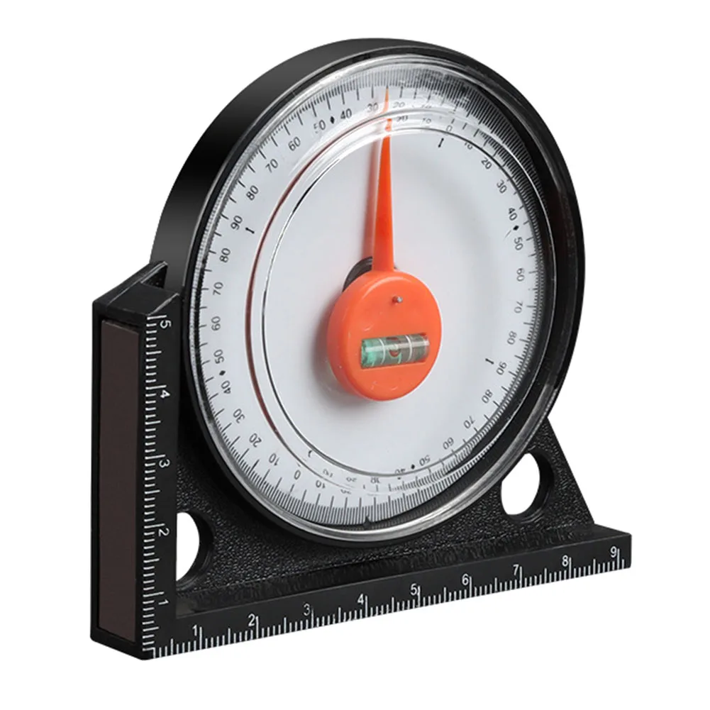 Brand New Angle Level Finder Magnetic 0-90 Degrees 92*85*13mm Black+white Easy To Use Gauging Tools High Precise