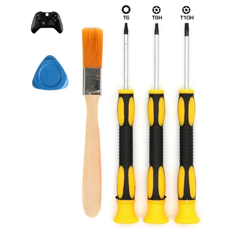 1 Set DIY Hand Tools T6 T8 T10 Screwdriver Repair Install and Open Tool Kit  for X box One 360 PS3 PS4  and Laptop, MacBook,