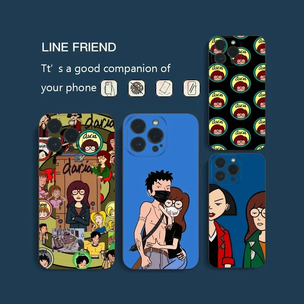 

Anime D-Daria Phone Case For IPhone16 15 14 13 12 Mini 11 Pro XS Max X XR SE5 6 7 8 Plus Soft Silicone Cover