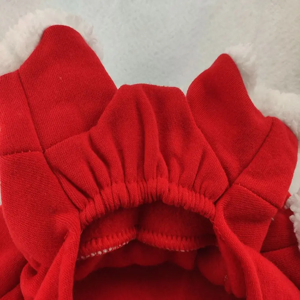 Pet Dog Christmas Clothes Santa Claus Dog Costume Winter Puppy Pet Cat Coat Jacket Dog Suit with Cap Warm Clothing For Dogs Cats