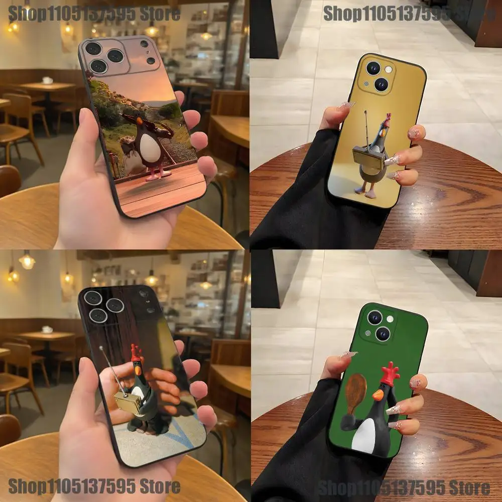 

Funny Feathers McGraw Phone Case For iPhone 17,16,15,14,13,12,11,Pro,XS,Max,XR,Plus,E,SE4,Mini Black Soft Cover