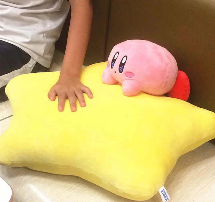 54*28cm Japan Anime Star Kirby P;lush Toys Big Size Cushion Soft Plush Sitting Pillow Toys Birthday Gifts For Children