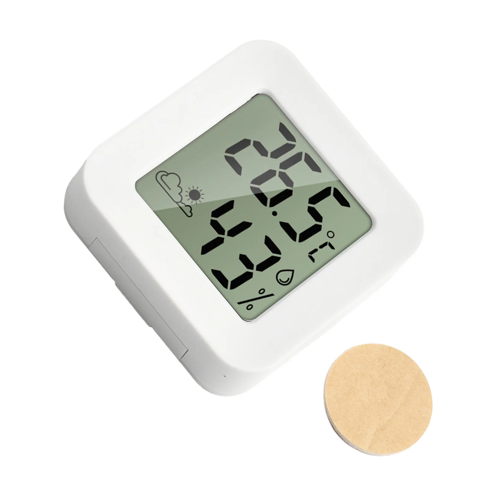

Thermometer Humidity Meter Indoor Mini LCD Display Time Temperature For Indoor Household Electrical Humidity Testing Supplies