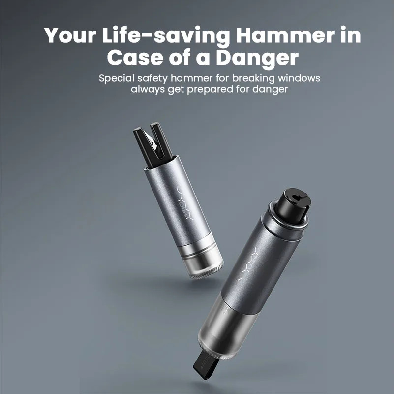 Car Safety Hammer Portable Safety Hammer Emergency Glass Breaker Window Seat Belt Cutter Life-Saving Escape Hammer Blade Tool