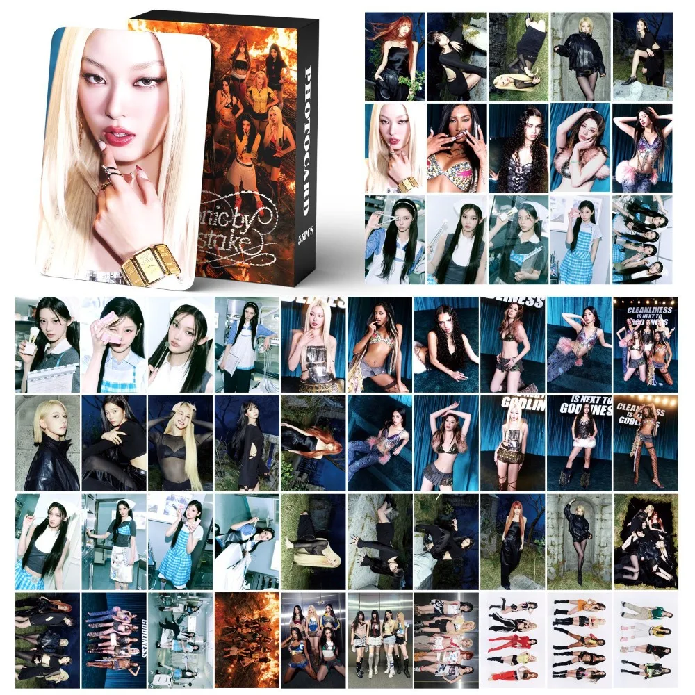 55/127Pcs Lomo Cards KATSEYE PINKY UP Small card WILD HD Printd Photocards Photo Lomo Cards Fans Collection Printed Cards Fans