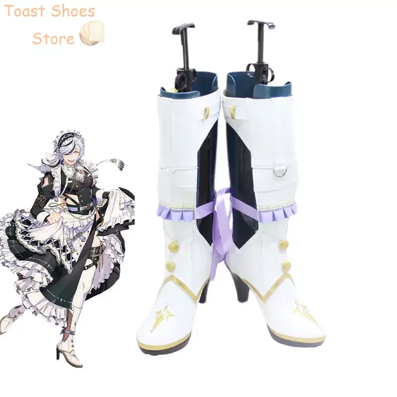 Game Nu: Carnival Blade Cosplay Shoes High Heel PU Leather Shoes Halloween Carnival Boots Cosplay Prop Costume Prop