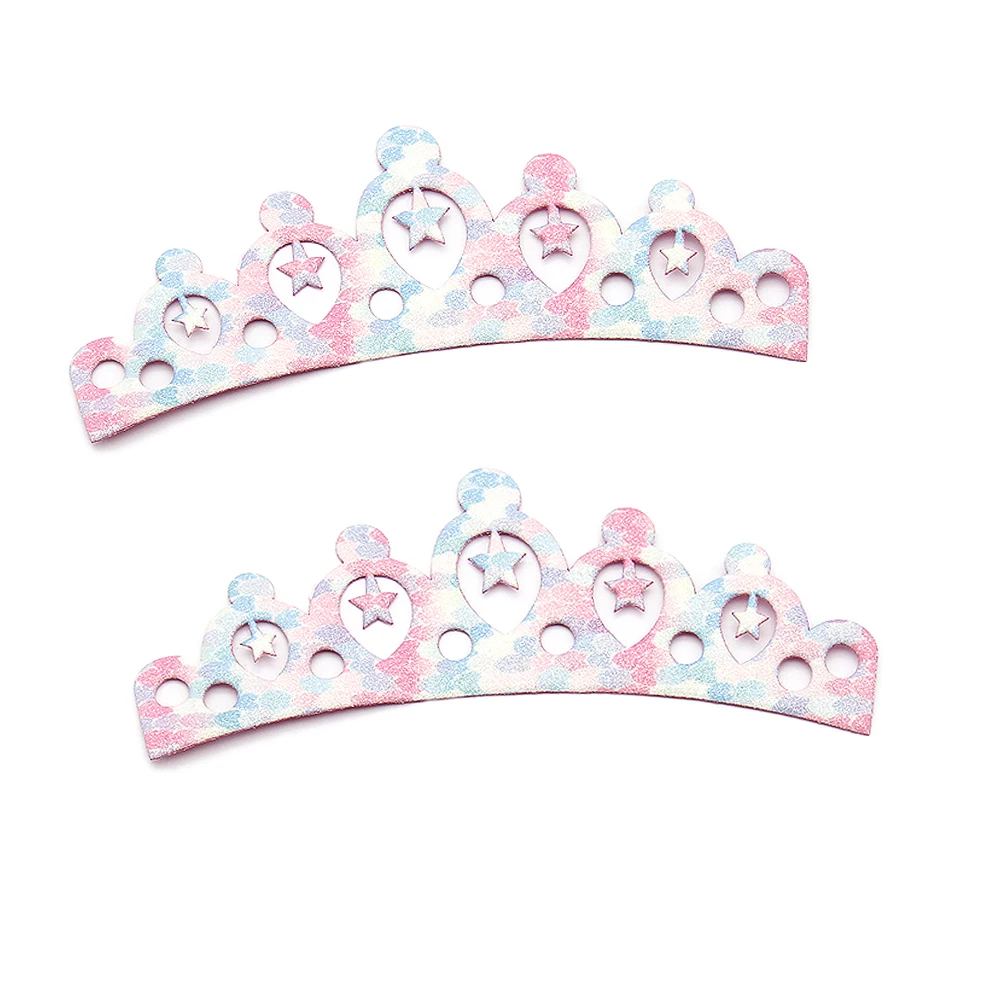 10pcs Princess Headband Nonwovens Patch Girls Hair Accessories Simple Headwear Crown Party Gift Hair Jewelry,10Yc22046