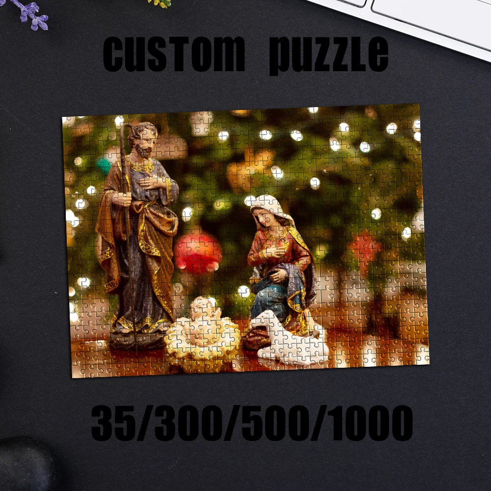 35/300/500/1000pcs Personalized Custom Photo Puzzle couple photoshoot Customize for Adults Kids Toys