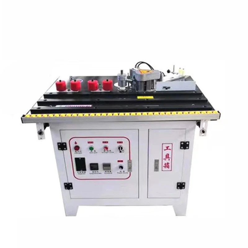 Woodworking Machinery Desktop Manual Double-Sided Gluing and Edge Sealing Machine for Irregular Panels with Pneumatic  Pedal