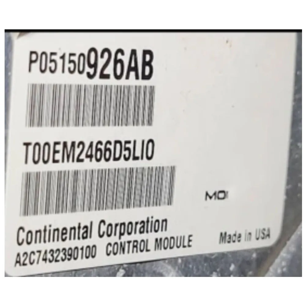 

б/у P05150926AB Модуль управления двигателем ECM 3.0L 14-19 05150926AB Модуль управления двигателем Ecm