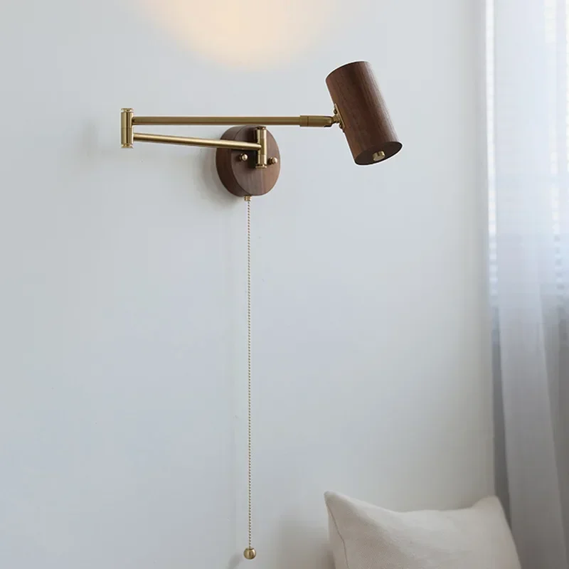 Nordic Wandlamp Met Schakelaar Lange Arm Moderne Lampen Voor Slaapkamer Woonkamer Interieur Verlichting Eenvoudige Wanddecoratie Schans