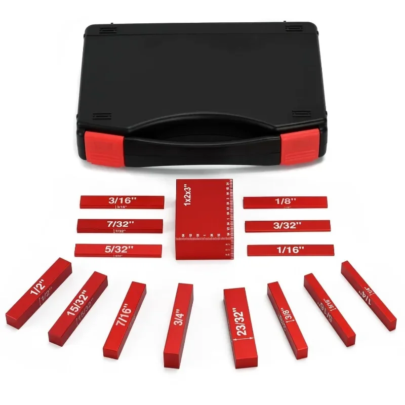 15 Pcs Setup Blocks Woodworking Height Gauge Set of Router Table Saw Accessories Durable Efficient Woodworking Measurement Tools