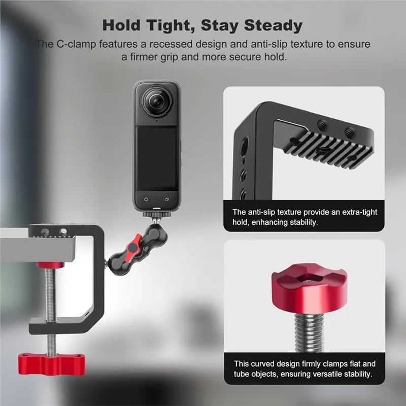 3CGRO-C Clamp Desk Mount With 1/4