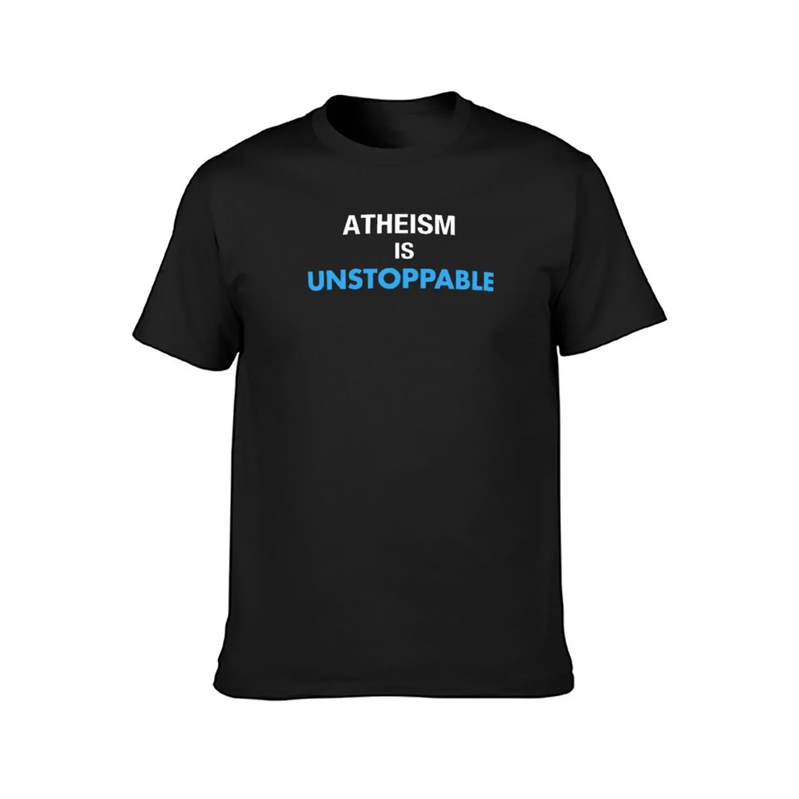 Atheism is Unstoppable Logo T-Shirt street wear customizeds heavyweight t shirts for men