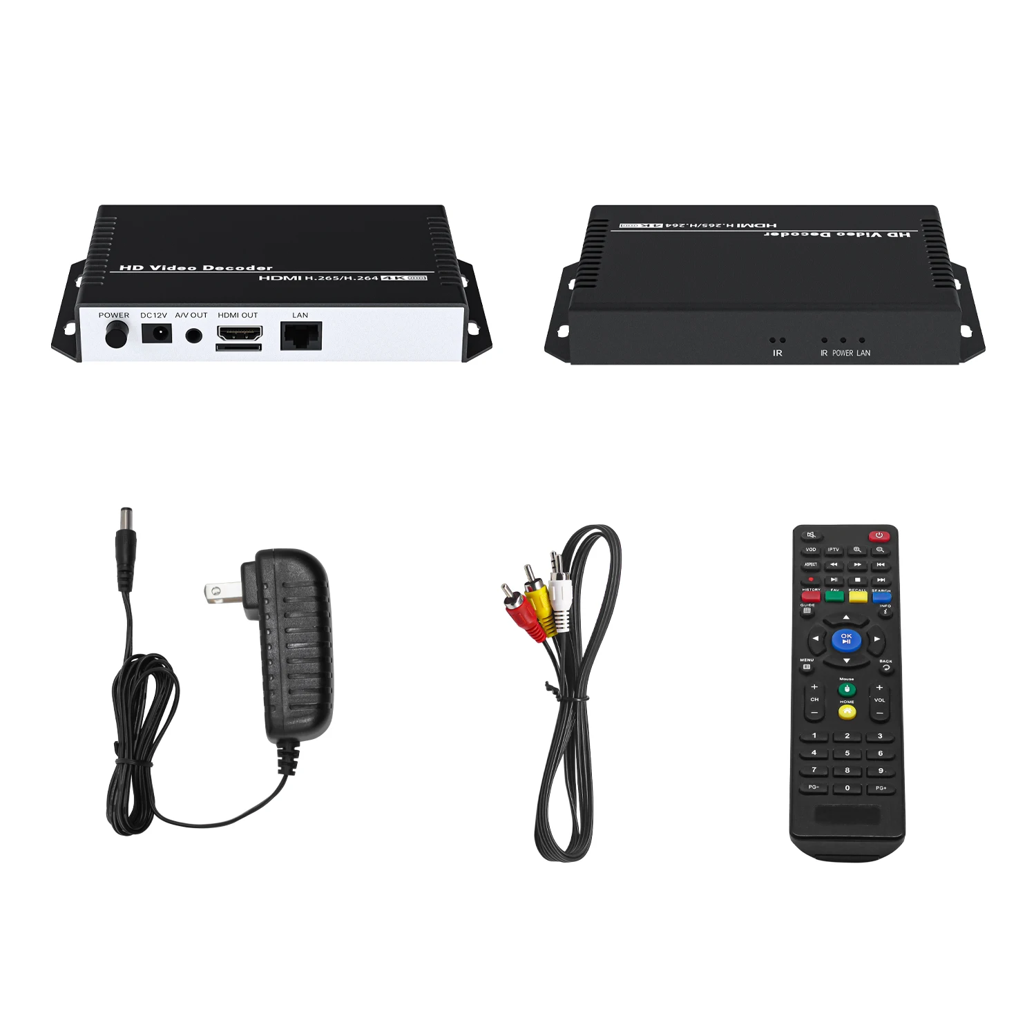 Bestpreis H.264 H.265 4K IP Zu Decoder Video Streaming Encoder Decoder H264 H265 Hardware