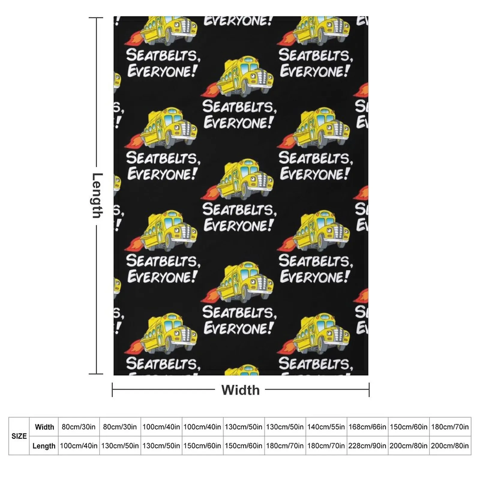Retro Vintage Magic Cartoons School Bus Kids Gifts For Everyone Throw Blanket Soft Luxury Thicken decorative Blankets