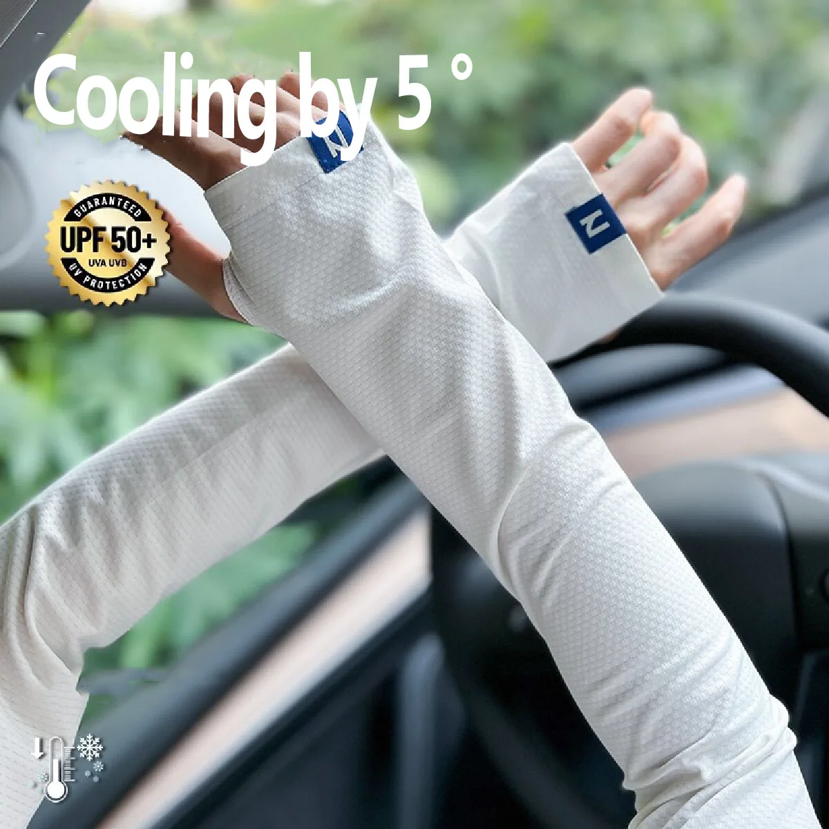 2024 Ice Sleeves Summer Loose Sun Protection Sleeves for Men and Women UV Protection Riding Sleeves Driving Outdoor Cool Muff