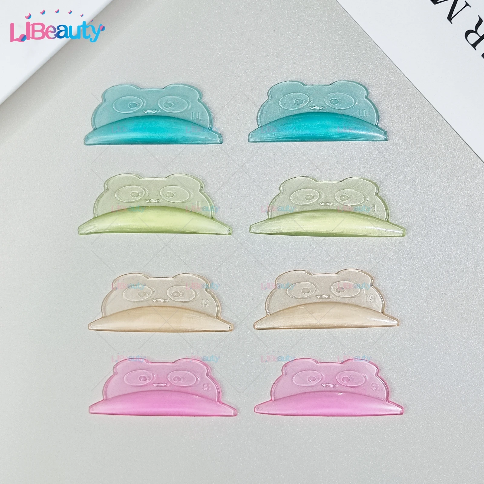 Libeauty 4 Paar Gratis Lijm Siliconen Wimper Perm Pads Plakkerige Lash Lift Pad Tillen 3d Wimper Krultang Accessoires Make-Up Tools