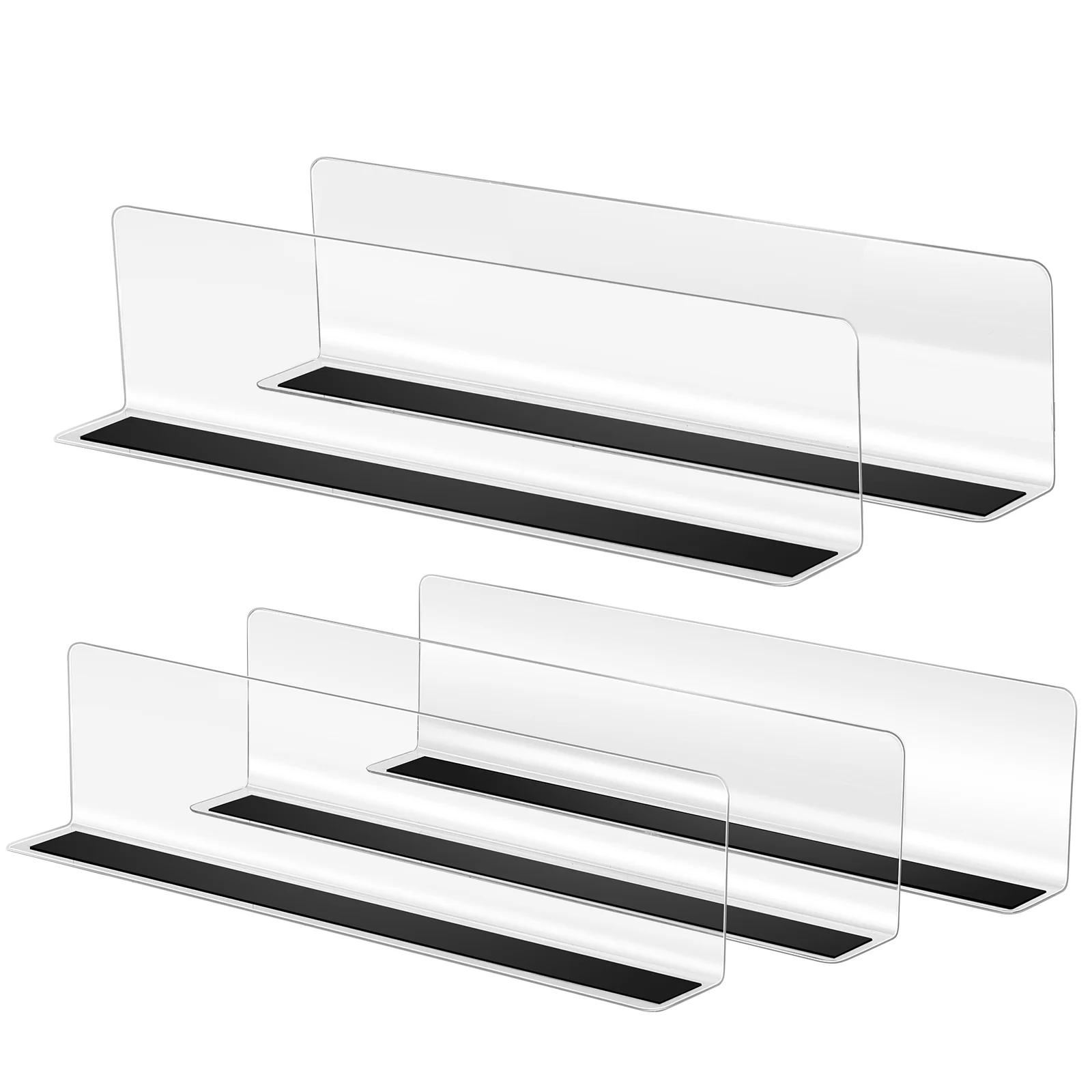 

5 Pcs Commodity Divider Plastic Shelf with Magnet Dividers for Stores Clapboards Shop Goods Supermarket