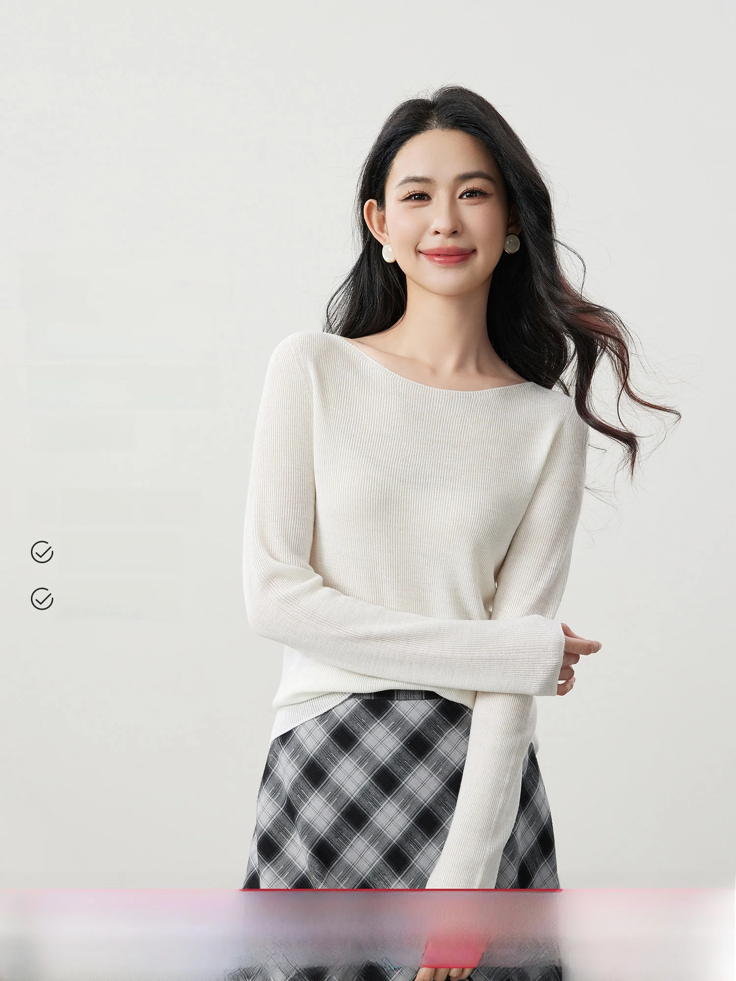 

Soft Woolen Knitted Sweater Women's round Ne Base Layer Sl Slim Fit Classic Early Spring Quali MIJOR Ele Sle