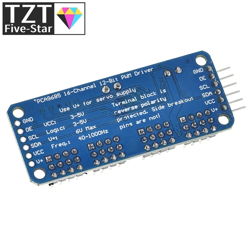 TZT 1/3PCS 16-Channel 12-bit PWM/Servo Driver - Antarmuka I2C - PCA9685 untuk Arduino Raspberry Pi DIY Servo Shield Module