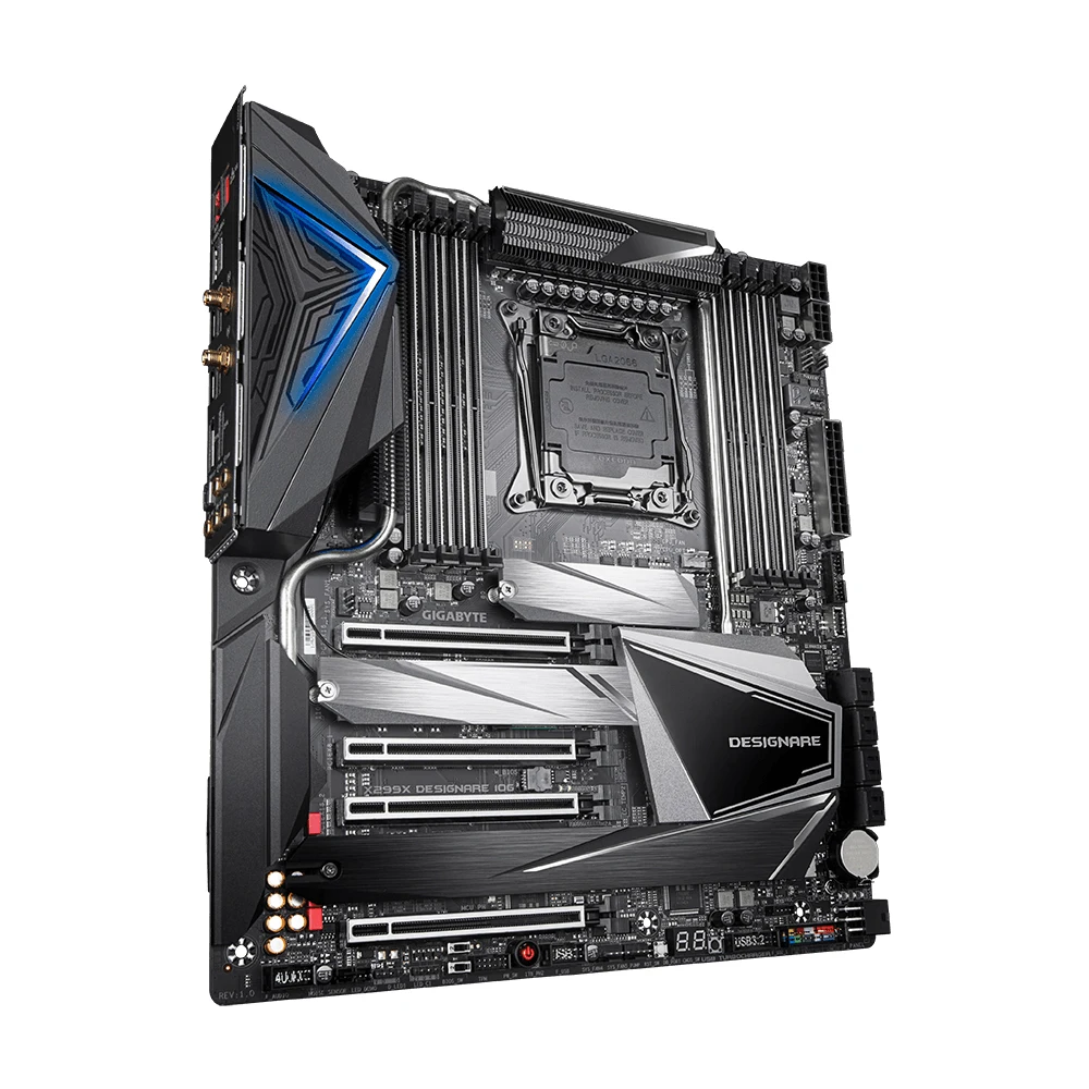 Gigabyte X299X DESIGNARE 10G Motherboard LGA2066 Supports i9-10900X 9940X I7-7800X CPU Intel X299 Chipset 8 x DDR4 PCI 3.0 E-ATX