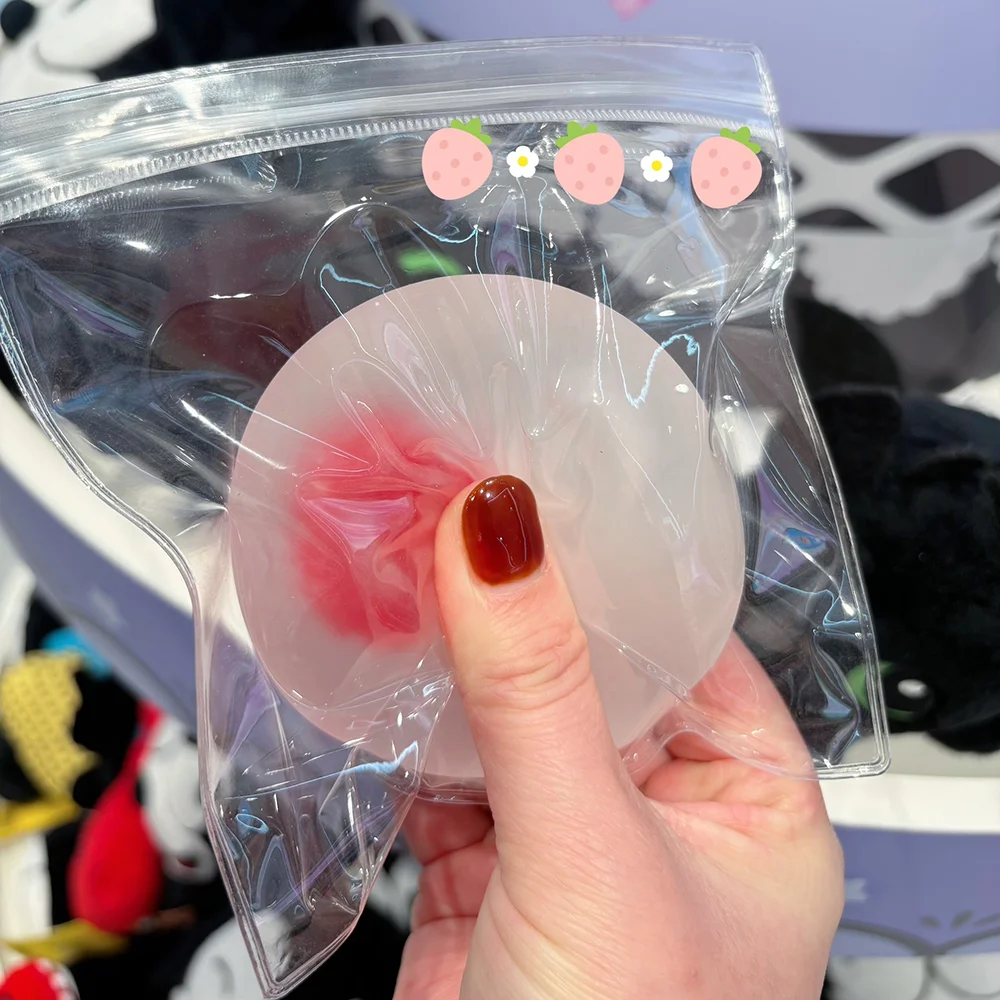 1 Stück Erdbeer-Mochi-Soft-Pinchtoy zur Stresslinderung im Büro und Entspannung, langsam zurückfederndes Erdbeer-Soft-Pincht-Spielzeug