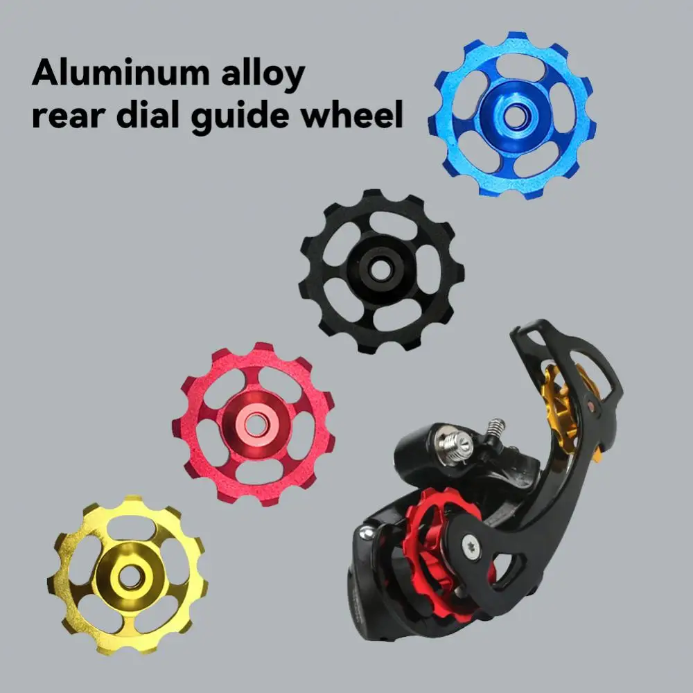 Aluminum Alloy Bicycle Rear Derailleur Jockey Wheel Road Bike MTB Guide Roller Idler Pulley Part Cycling Accessories