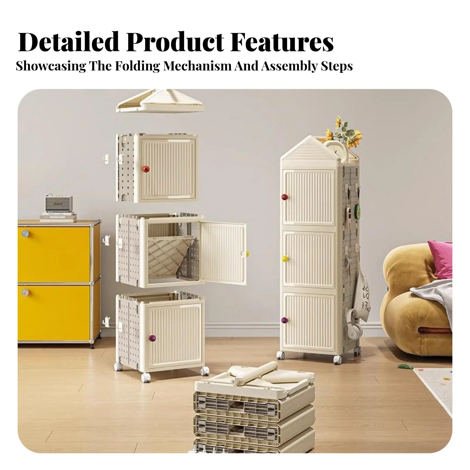 Etagere-multi-niveaux-sur-roulettes-pliable-pour-bacs-de-rangement-gain-de-place-installation-sans-outil-sans-assemblage-pour-etudiants-enfants