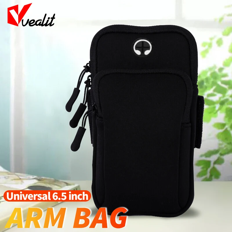 

6.5 inch Running Sports Phone Holder Armband Case for Samsung Gym Outdoor Phone Bag GYM Arm Band Case for iPhone 13 12 Pro Max