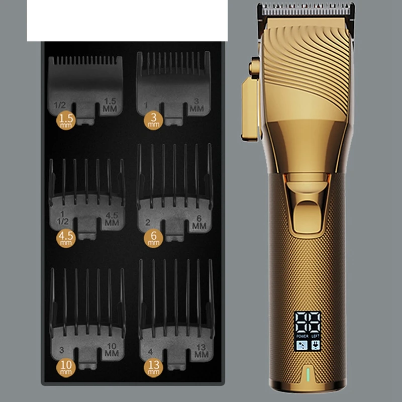 Barbeiro sem fio cabelo Clipper Set masculino, aparador de barba, corte de cabelo, beleza barbeador recarregável