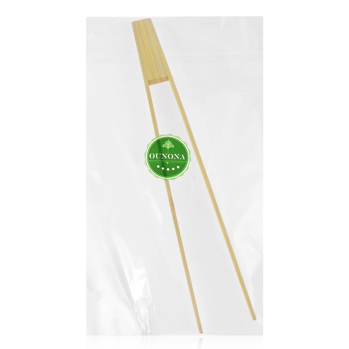 

1pcs Bamboo Food Clips Kitchen Utensils Heat Resistant Tongs for Baking Cooking Non Scratch Lightweight Storage Friendly Bamboo