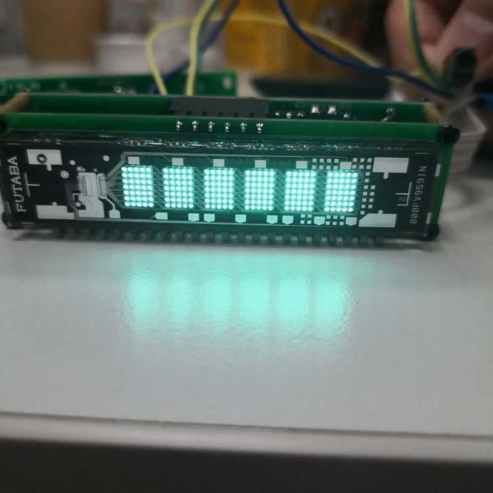 VFD Display Module, 6-bit Dot Matrix, Reverse Screen, Integrated Drive, Super Convenient Data Available