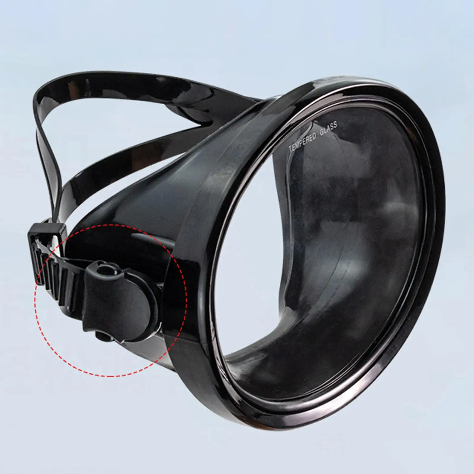 Masque de plongée étanche à lentille unique, lunettes de natation pour la pratique sous-marine