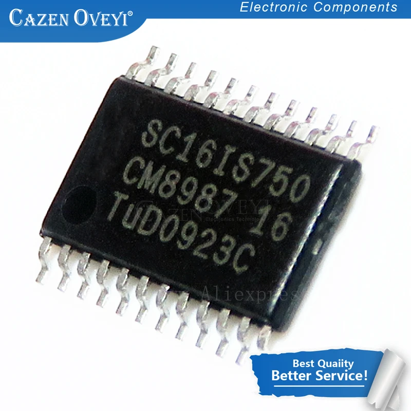 2pcs/lot SC16IS750 SC16IS750IPW SC16IS750IPWR TSSOP-24 In Stock