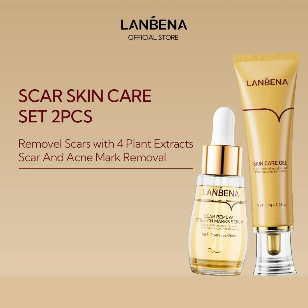 LANBENA средство для удаления шрамов, уход за кожей, восстанавливающая сыворотка, эссенция для лица, удаление шрамов от прыщей