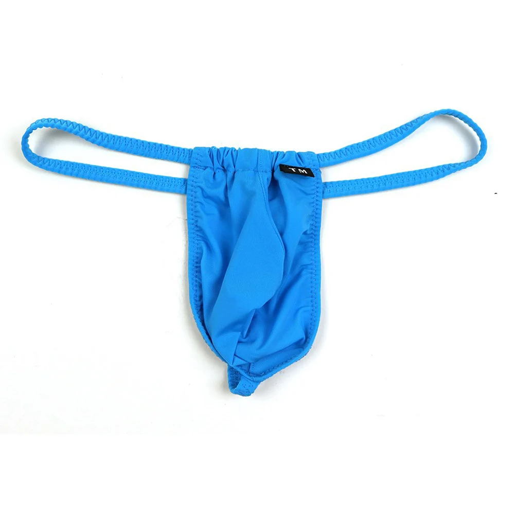 

Men’s Panties Ice Silk Ultra-Thin Lingerie Low Waist Thongs Underwear High Waist Underpants Gay Sissy Bulge Pouch G-strings