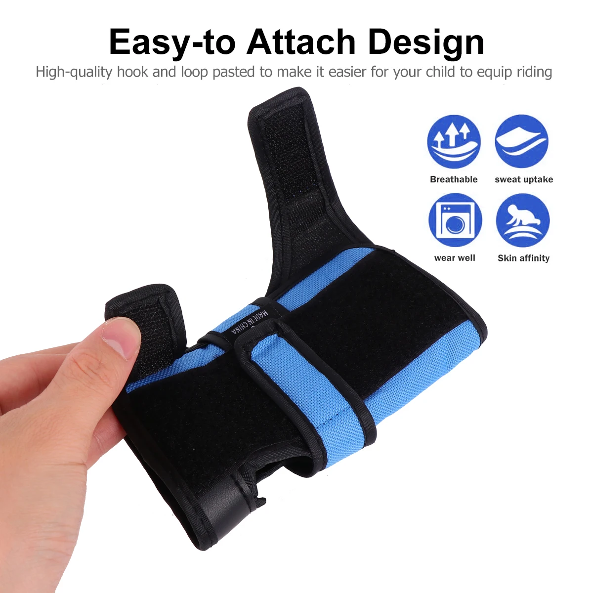 

6pcs Kids Roller Skating Gear Set Blue Knee Pads Elbow Hand Protectors Cycling Sports Protective Padding Skateboarding Climbing