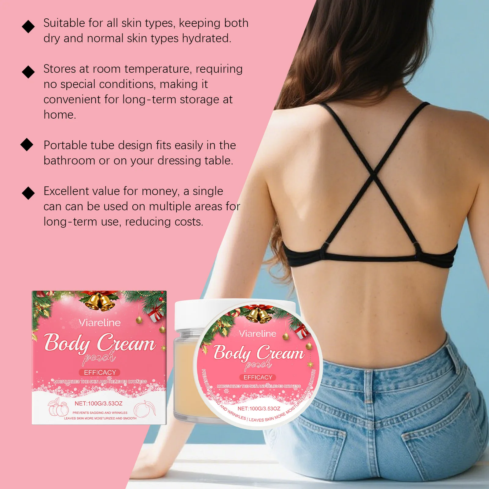 OCEAURA персиковый массажный крем для тела, отшелушивающий восстанавливающий трещины, снимает сухость, осветляющий блеск, гладкий мягкий увлажняющий крем для тела