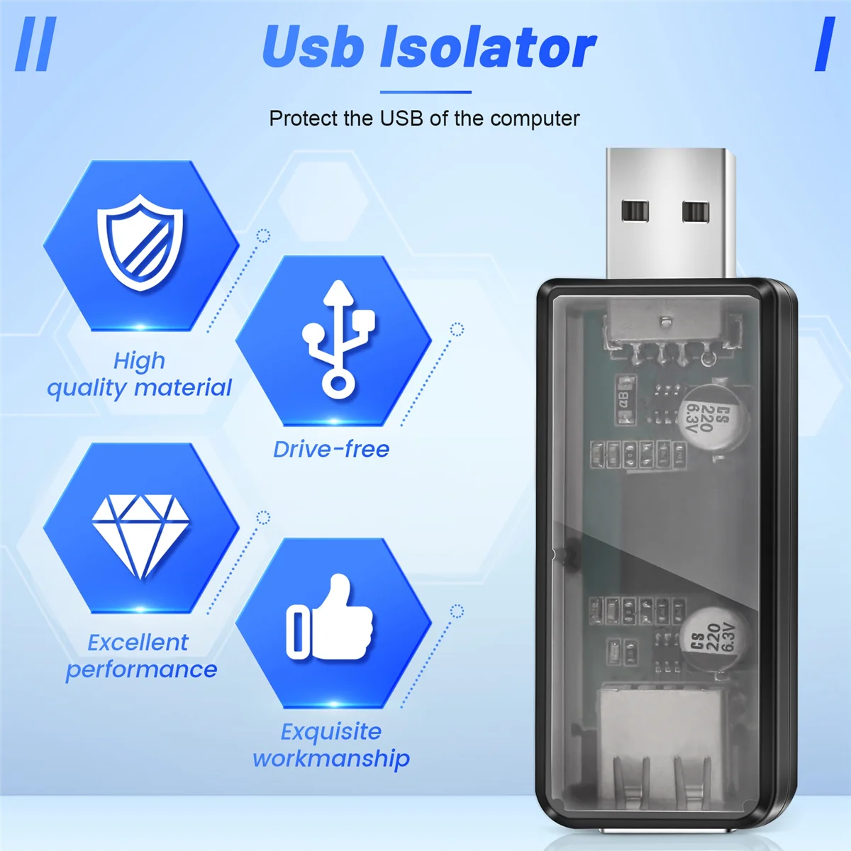 ADUM3160 Isolateur de tension USB vers USB, prise en charge technique, 12Mbps, utilisé pour isoler le bruit dans le système de circuit