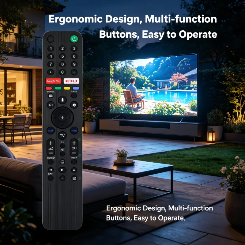 RMF-TX500P Voice Remote Control for Sony HD 4K TV KD-65X7500H KD-55X7577H KD-55X7500H Smart TV Voice Command Replacement Remote
