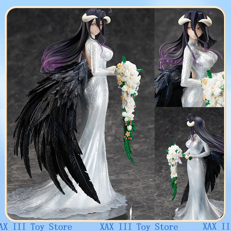 Anime Overlord Wedding Dress Albedo Action Figures PVC Statue Model Collection Doll Decoration Toys Children Birthday Gifts