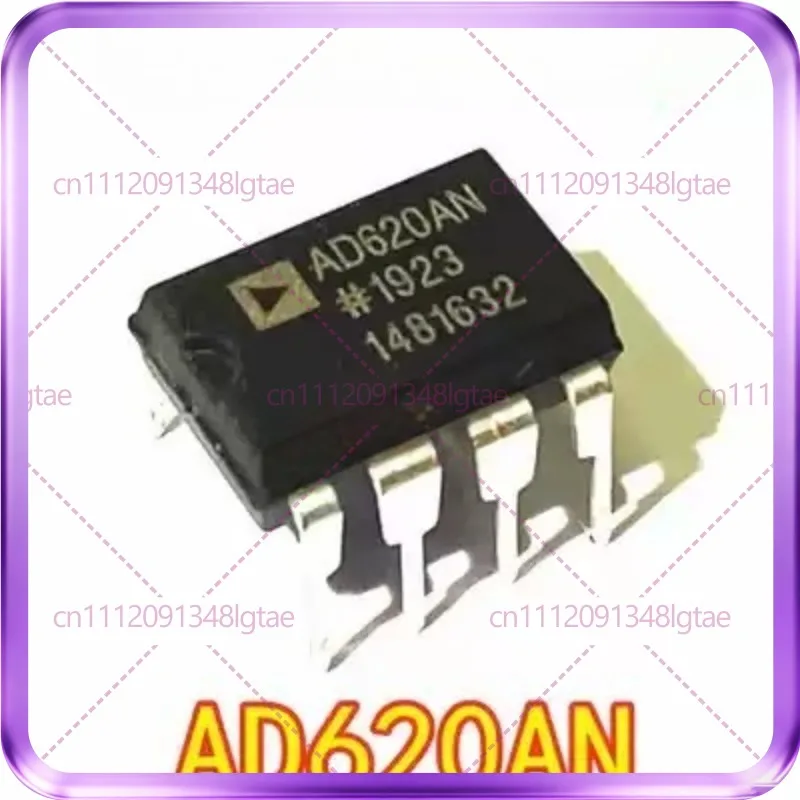 5pcs Original AD620 AD620ANZ AD620AN DIP8 In-Line, Low Power Instrumentation Amplifier