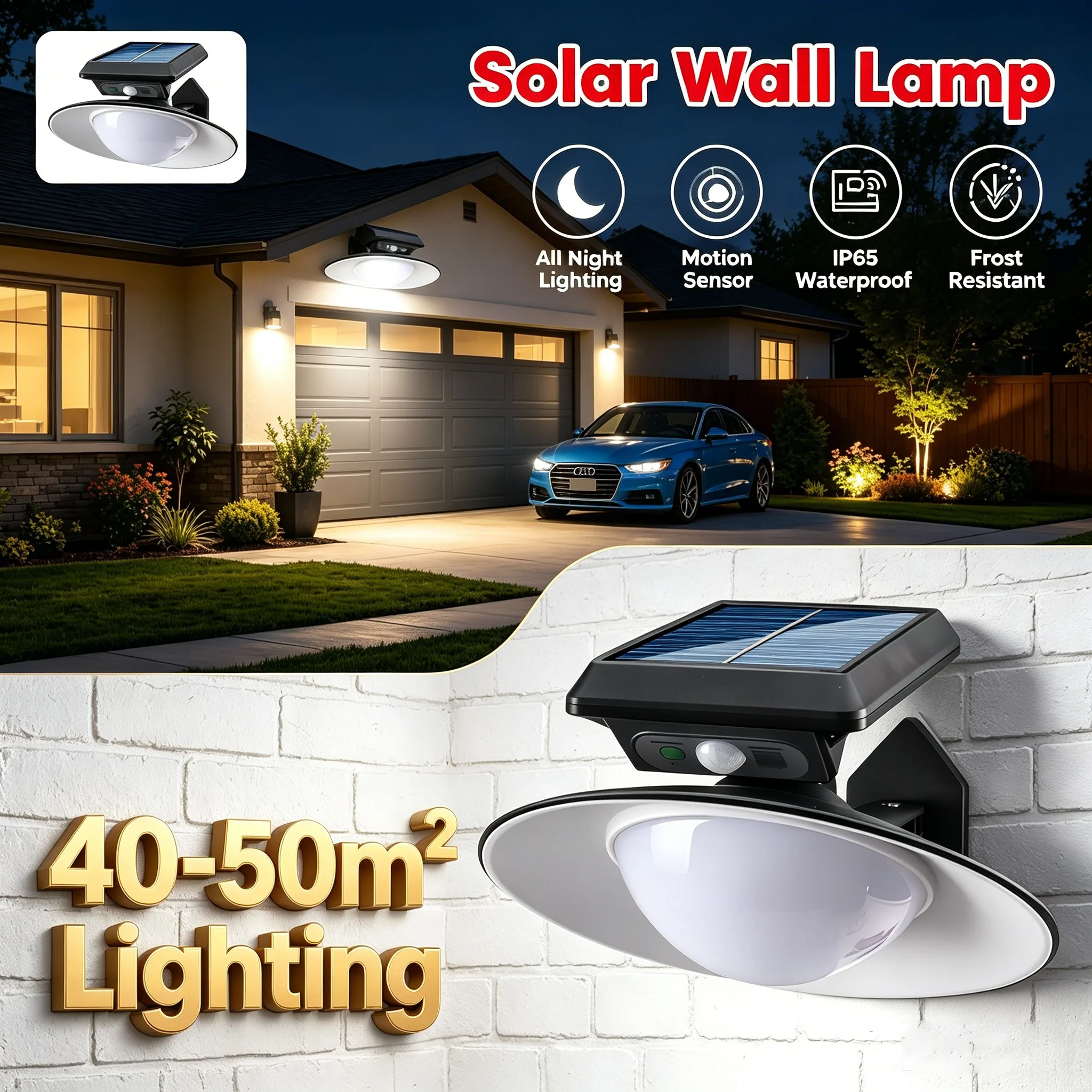 

1PC Solar Lights Outdoor Waterproof Motion Sensor Light IP65 Waterproof Security Garde Flood Lights Motion Sensor Light