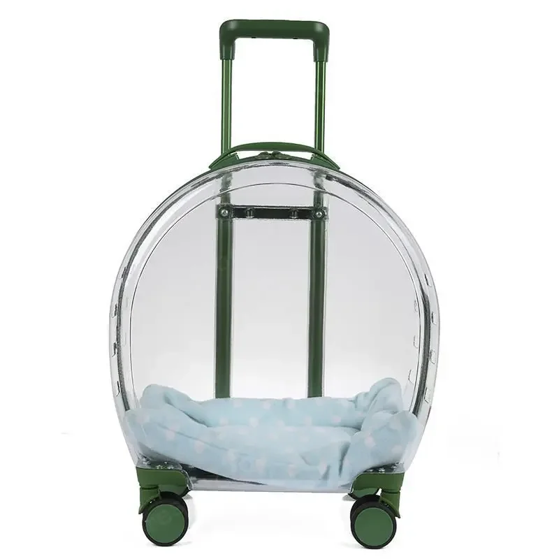 Cat bag transparent two large capacity lightweight cat and dog air case pet tie rod space capsule portable travel case