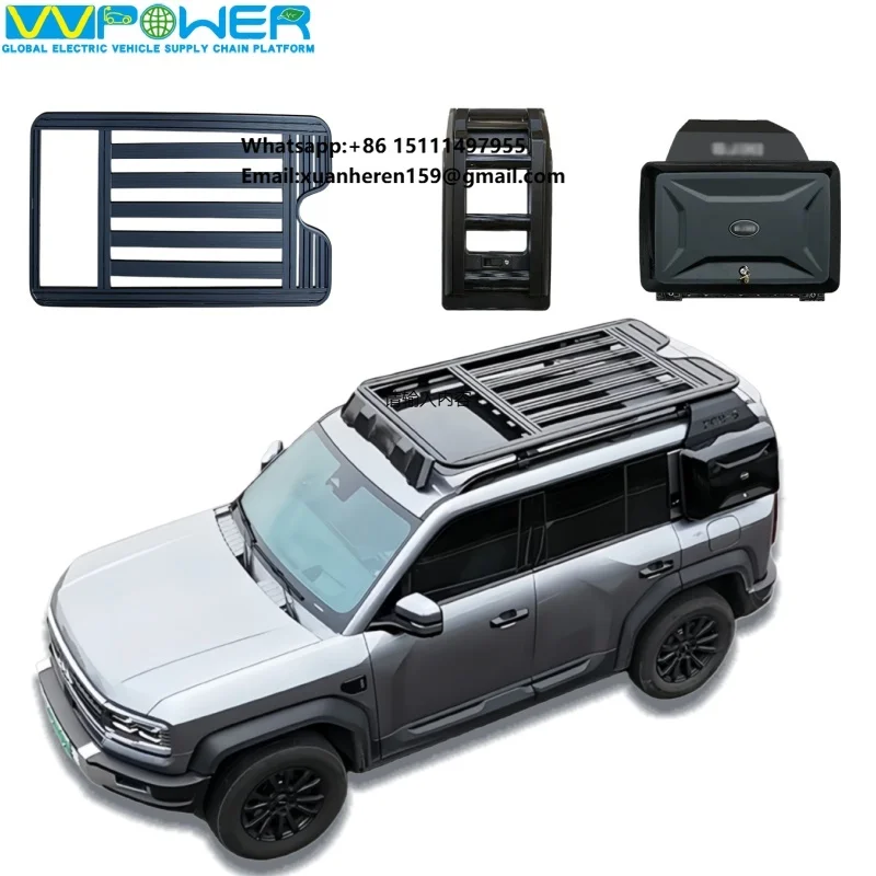 

Off-Road Vehicle Modification Kit with Roof Platform, Side Ladder and Side Storage Bag for SUV Models