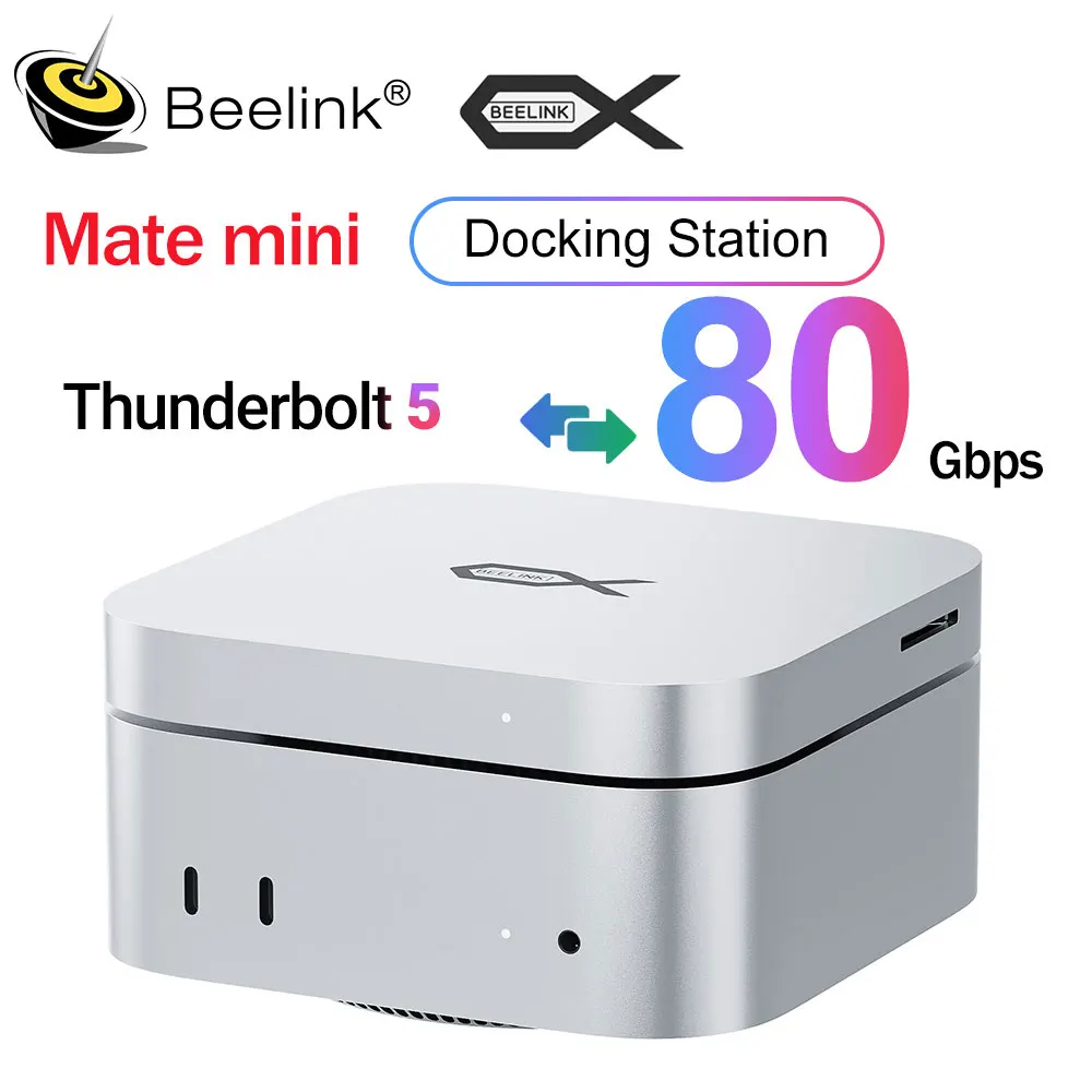 2025 Beelink Mate Mini Station Version vitesse/capacité Thunderbolt5 pour Mac Mini PC SER9 SER8 SER5 Max ordinateur de jeu EX Pro