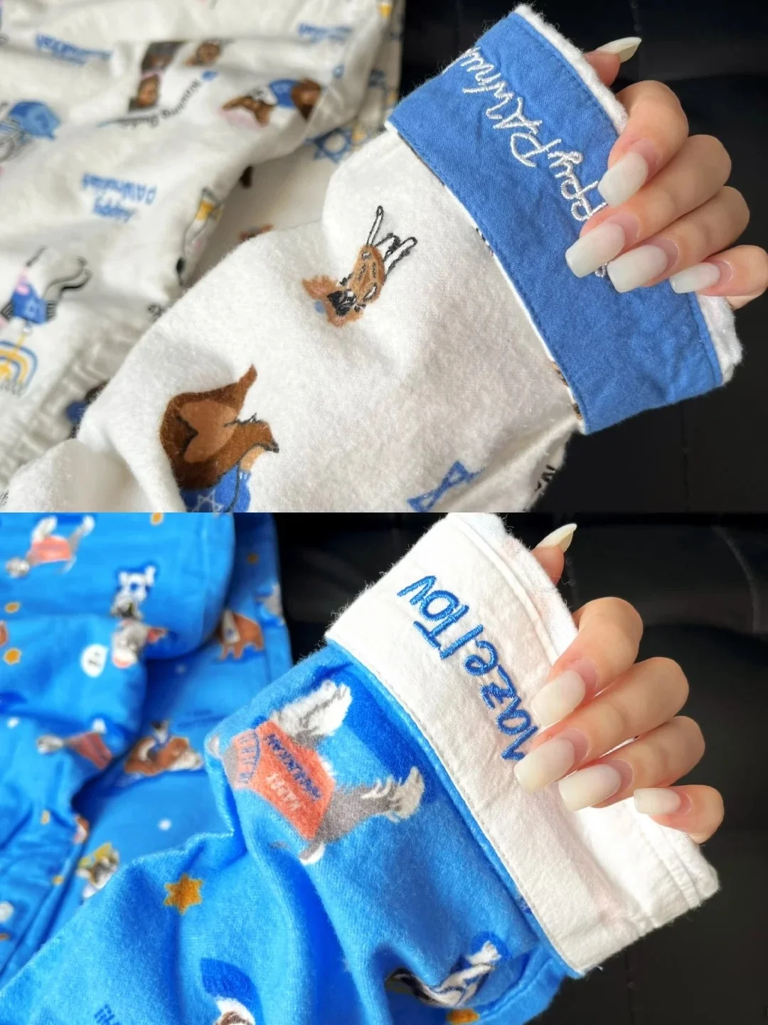 

Pure Cotton Fleece Pajamas Long Sleeve Home Clothes Set for Men And Women Suitable for All Seasons Couple Matching Sleepwear