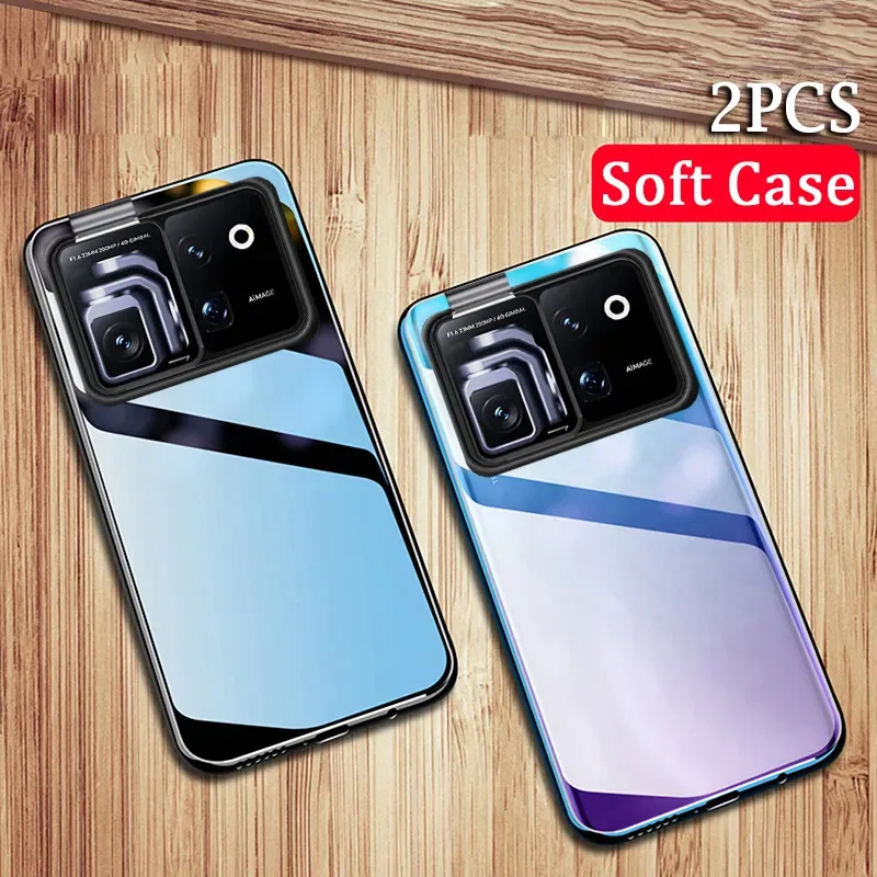 Skinlee 2PCS Clear Case For Honor Robot Phone Transparent Silicone Soft Shell For Honor Robot Phone Shockproof Phone Cover